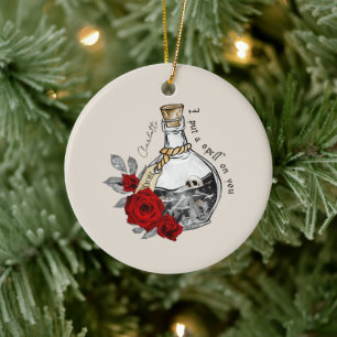 Décoration En Céramique Je mets un sort sur vous - Potion d'amour avec des