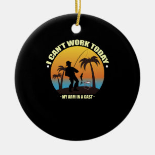 Décoration En Céramique Je ne peux pas travailler aujourd'hui mon bras est