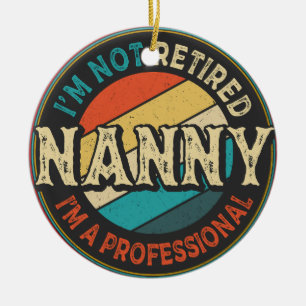 Décoration En Céramique Je ne suis pas à la retraite Je suis une mamie pro