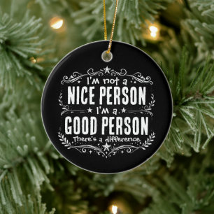 Décoration En Céramique Je ne suis pas une personne gentille, je suis une