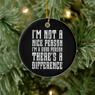 Décoration En Céramique Je ne suis pas une personne gentille, je suis une 