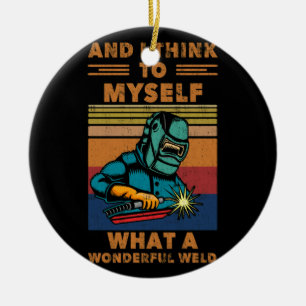 Décoration En Céramique Je Pense À Moi-Même Quel Merveilleux Soudage De So