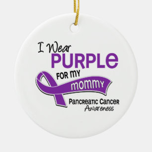 Décoration En Céramique Je porte le Cancer pancréatique de maman du