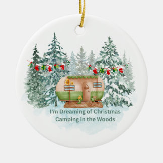 Décoration En Céramique Je rêve de camping dans les bois sur