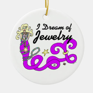 Décoration En Céramique Je rêve de la sirène de bijoux