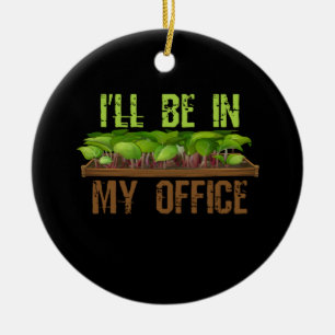 Décoration En Céramique Je serai dans mon bureau