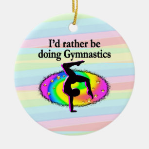 DÉCORATION EN CÉRAMIQUE JE SERAIS PLUTÔT UN GYMNAST