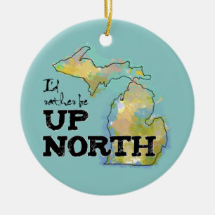 Décoration En Céramique Je serais plutôt vers le haut du Michigan du nord