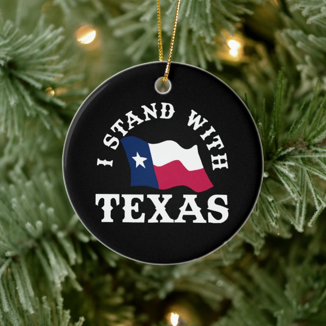 Décoration En Céramique Je suis avec le Texas (Arbre)