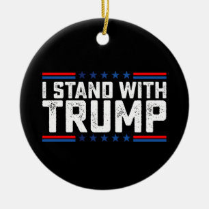Décoration En Céramique Je suis avec Trump Élection présidentielle Vintage
