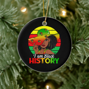 Décoration En Céramique Je suis l'histoire noire Afrique Amérique