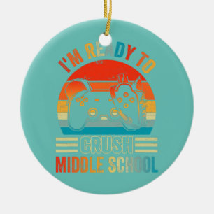 Décoration En Céramique Je suis prêt à écraser le jeu vidéo du collège ret