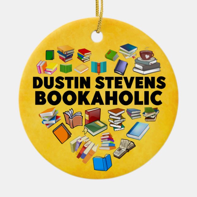 Décoration En Céramique Je suis un Dustin Stevens Bookaholic (Devant)