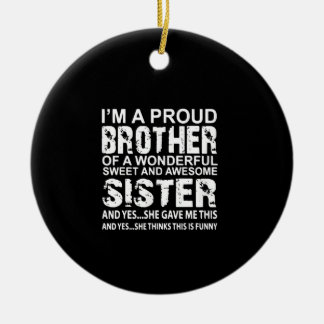 Décoration En Céramique Je Suis Un Fier Frère De Merveilleux Sweet Awesome