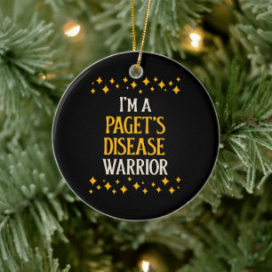 Décoration En Céramique Je suis un guerrier de la maladie de Paget