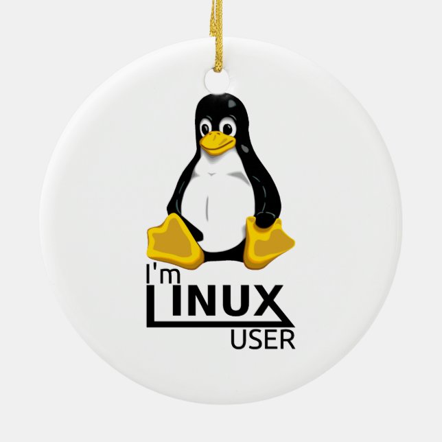 Décoration En Céramique Je suis un utilisateur Linux (Dos)