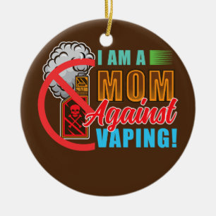 Décoration En Céramique Je suis une maman contre le Vaping 