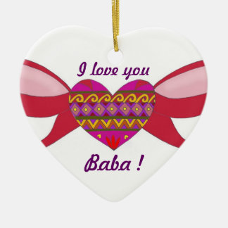 Décoration En Céramique Je t'aime baba