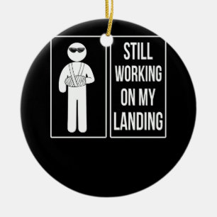 Décoration En Céramique Je Travaille Toujours Sur Mon Atterrissage Brisé D