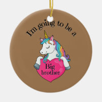 Je vais être un grand frère, Unicorn Baby Boy, ou