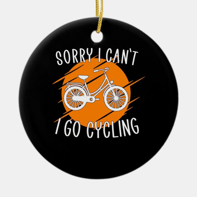 Décoration En Céramique Je Vais Faire Du Cyclisme (Devant)