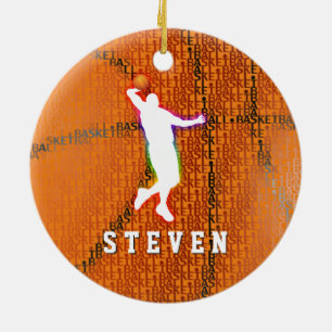 Décoration En Céramique Je vis pour jouer au basket Cadeaux de sport