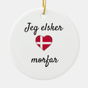 Décoration En Céramique Jeg Elsker morfar