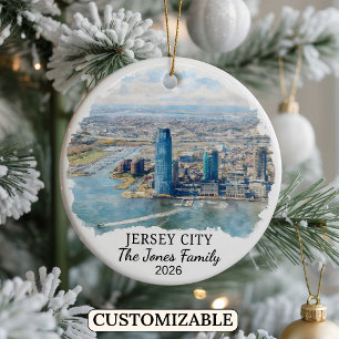 Décoration En Céramique Jersey City personnalisé, New Jersey sur mesure