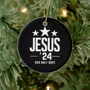 Décoration En Céramique Jésus-Christ 2024 Président Élections USA Politiqu