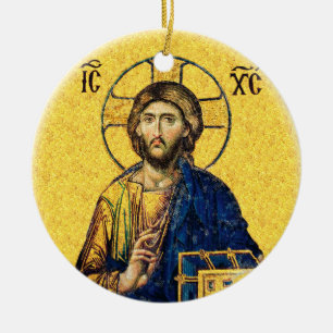 Décoration En Céramique Jésus-Christ Pantocrator