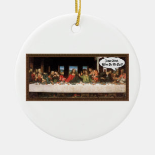Décoration En Céramique Jésus-Christ Quand Mangeons-Nous? - Dernière Cène 