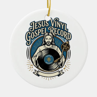 Décoration En Céramique Jésus Vinyle Disque Gospel Jésus Vinyle Disque Chr