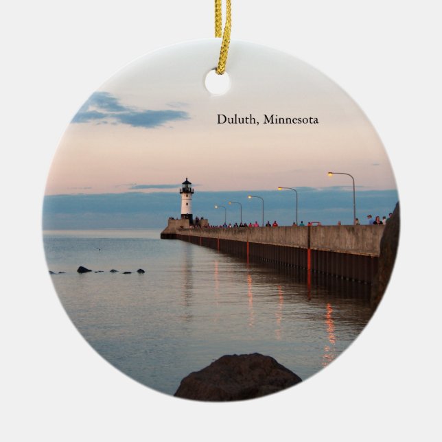 Décoration En Céramique Jetée nord du port de Duluth Duluth, MN (Devant)