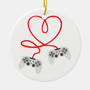 Décoration En Céramique Jeu Vidéo Valentines Jour T-Shirt Avec Contrôleur