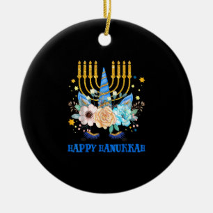 Décoration En Céramique Jewnicorn Jewish Unicorn Chanukah Happy Hanoukka K