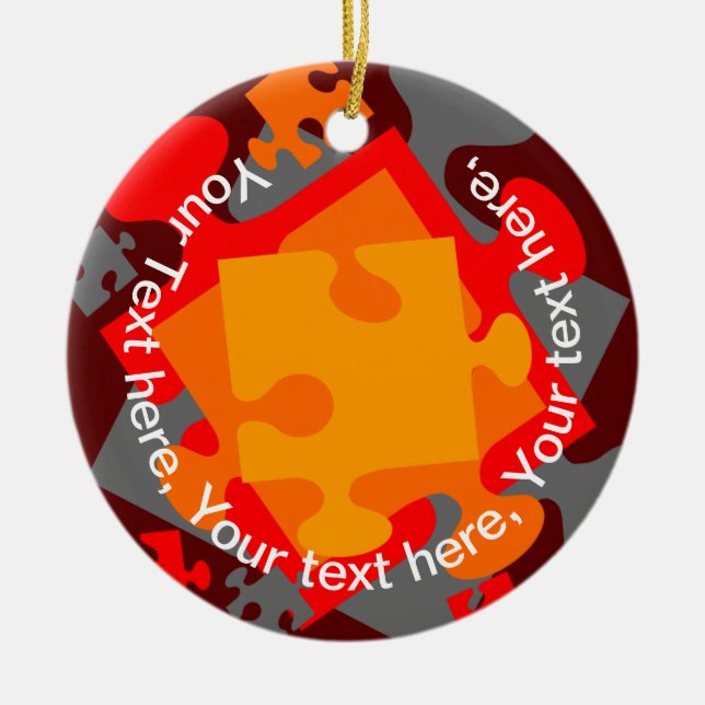 Décoration En Céramique Jigsaw Jumble (Devant)