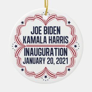 Décoration En Céramique Joe Biden Kamala Harris Inauguration 2021