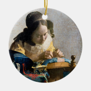 Décoration En Céramique Johannes Vermeer - Le Lacemaker