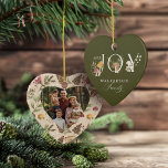 Décoration En Céramique Joie Rustique Woodsy Watercolor Champignons Photo<br><div class="desc">Découvrez le charme de la saison avec notre magnifique "joie" aquarelle boisée boisée boisée champignons ornement photo de vacances! C'est la façon idéale d'envoyer un peu de magie artistique à vos fêtes de fin d'année. Notre design fantaisiste et charmant déborde de champignons aquarelles peints à la main, de verdure hivernale...</div>