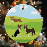 Décoration En Céramique Joli Amour Basenji Hound<br><div class="desc">This design created though digital art. It may be personalized in the area provide or customizing by choosing the click to customize further option and changing the name, initials or words. Donc, change le texte color and style or delete the text for an image only design. Contact me at colorflowcreations@gmail.com...</div>