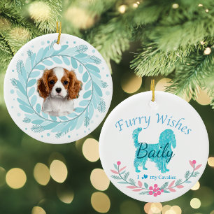Décoration En Céramique Joli Cavalier Bleu Pastel Noël Personnalisé