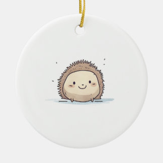 Décoration En Céramique Joli hérisson aquarelle