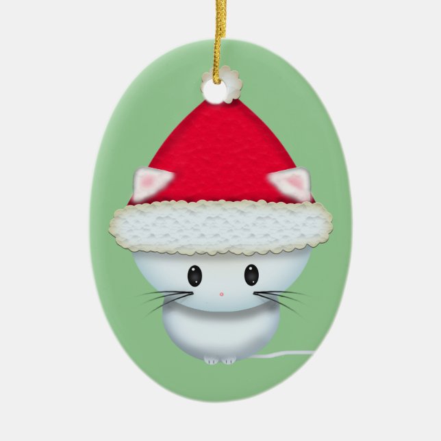 Décoration En Céramique Joli Noël Kitten (Devant)