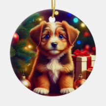 Joli petit chien de Noël