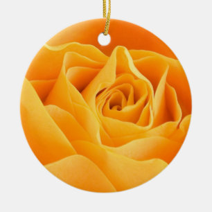 Décoration En Céramique Joli Rose orange