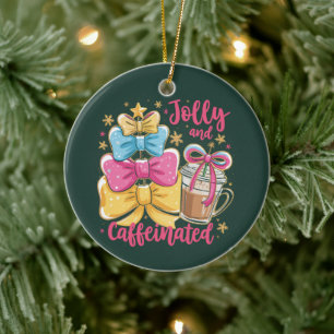 Décoration En Céramique Jolie et Caféinée Prépa Noël Coffee Coquette