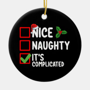 Décoration En Céramique Jolie Méchant C'est une liste de Noël compliquée V