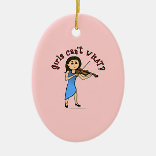 Décoration En Céramique Jouant au violon