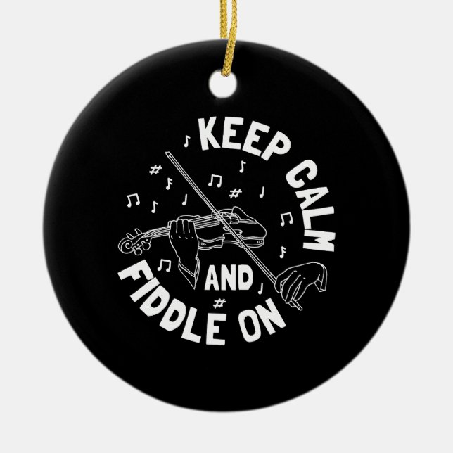 Décoration En Céramique Joueur de violon drôle (Devant)