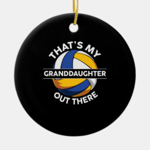 Décoration En Céramique Joueur de volley-ball C'Est Ma Grande Fille